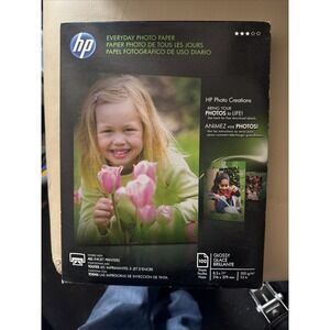 NEW HP EVERYDAY Semi-gloss Photo Paper ANY INKJET PRINTER 100 sheets 8.5" x 11"